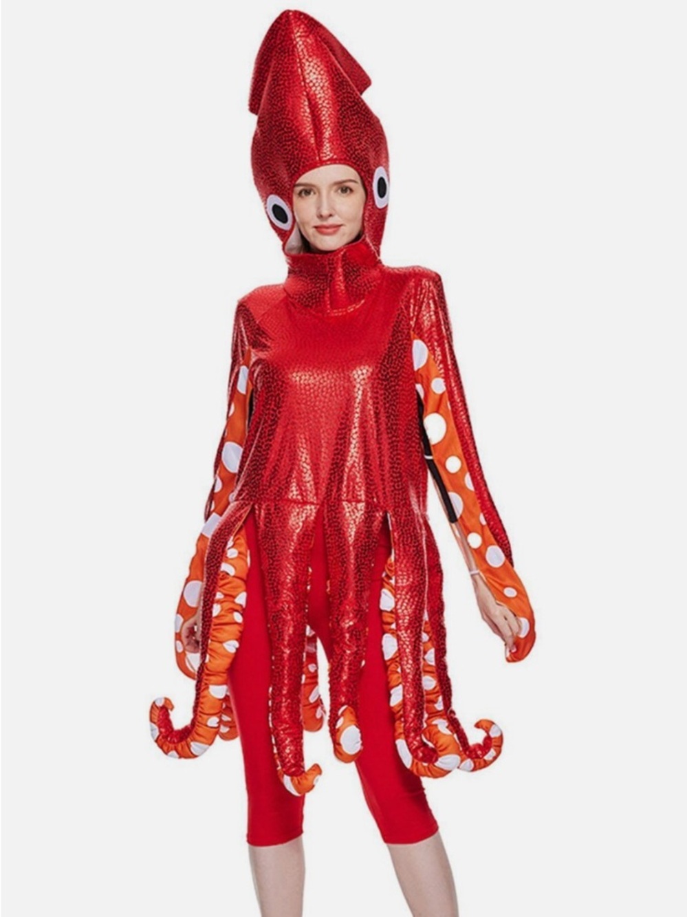Red Sequined Octopus/Squid Kids Costume